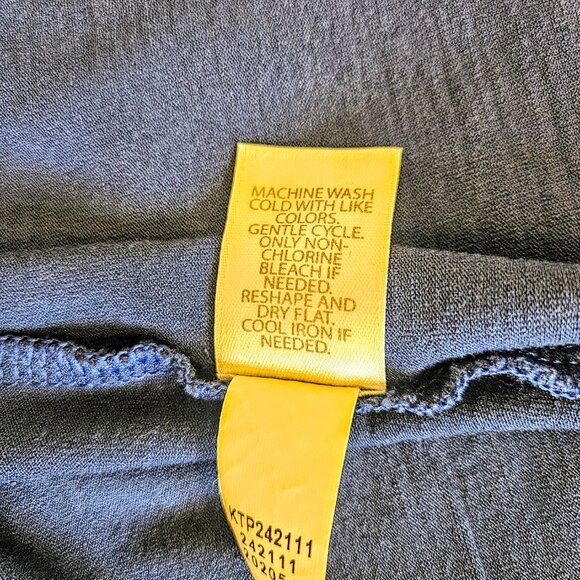 J.Jill Wearever Navy V Neck 1/2 Sleeve Jersey Knit Stretch Pullover Plus Sz 4X - Picture 10 of 11